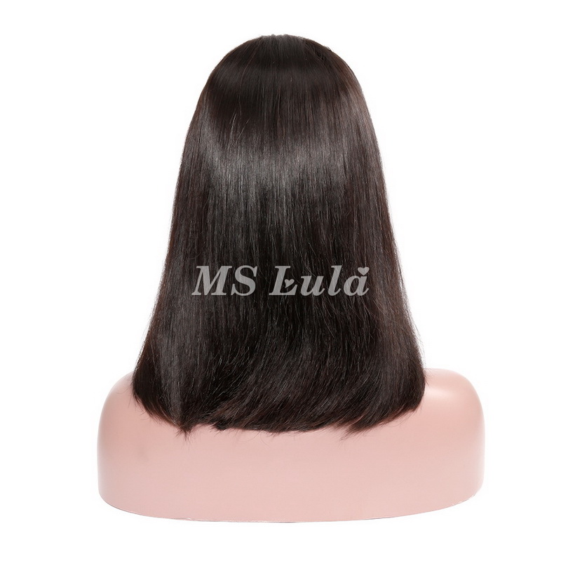Brazilian Hair Straight 4x4 Lace Closure Bob Wig - 图片 7